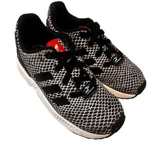 Adidas Ortholite ZX Flux Black, White Patterned Athletic Sneakers Toddler Size10
